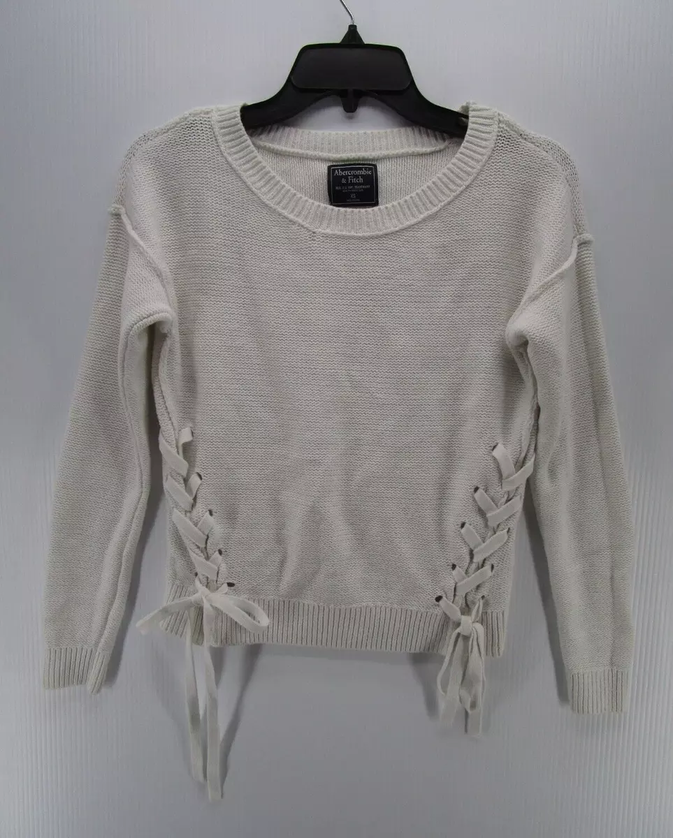 Abercrombie white hotsell sweater