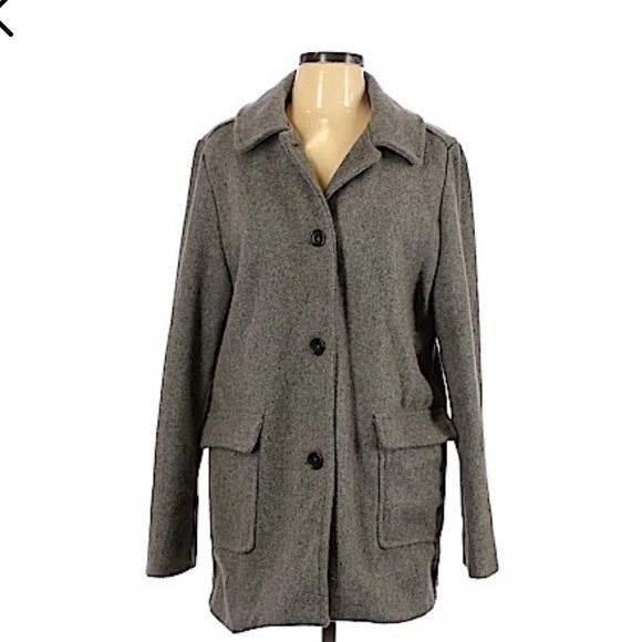 Gray wool coat