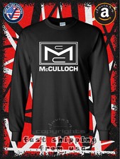 McCulloch Vintage Chainsaws Logo Men's Long Sleeve T-Shirt American Davis34 Tee