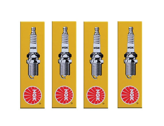Juego 4 bujías estándar NGK para motor Kawasaki KX250F 2005-2004 250cc Foto 2 de 4