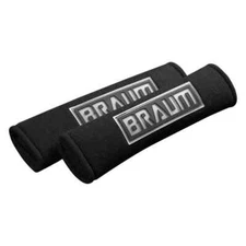 BRAUM Racing Harness / Seat Belt Pads Pack of 2 - Black - New