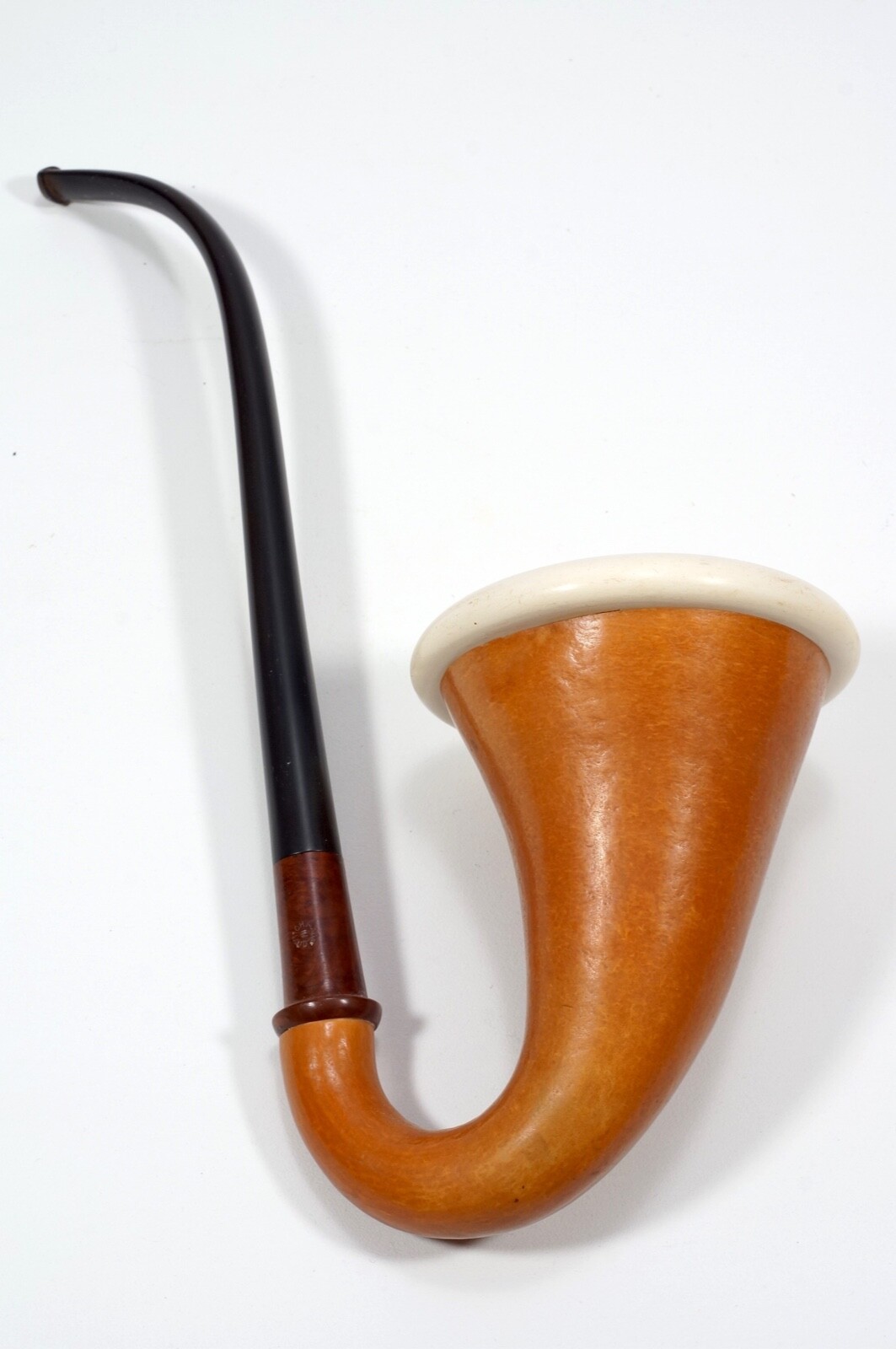 BIG Vintage Egro Calabash Gourd Meerschaum Bowl Pipe, Made In Holland, Used