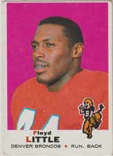 FLOYD LITTLE: 1969 TOPPS CARD # 251