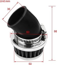 35mm Air Filter Cleaner Atv 50 70 90 110 125 Cc Pit Dirt Bike Curved Angled Neck 35mm Air Filter Cleaner Atv 50 70 90 110 125 Cc Pit Dirt Bike Curved Angled Neck