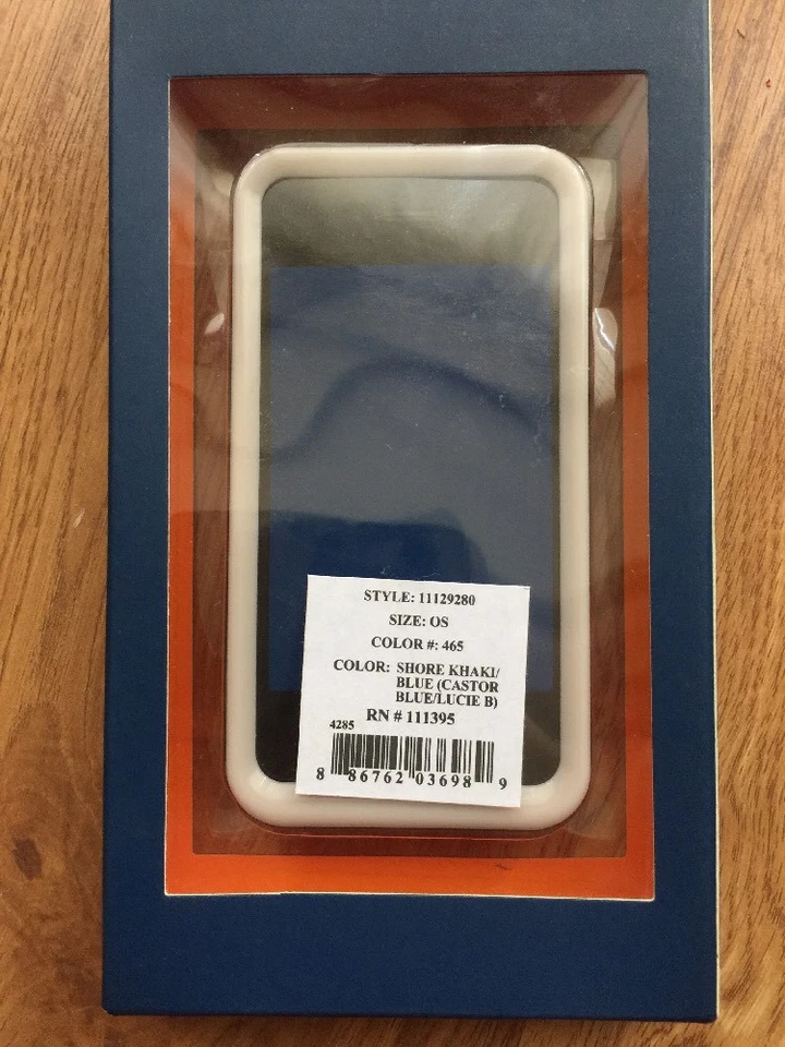 Funda rígida Tory Burch Apple iPhone 4 4s Shore color caqui azul $48 nueva en caja Foto 4 de 4