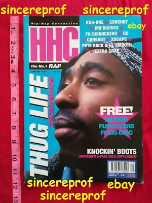 Tupac 1995 Vintage HHC Magazine Pac Death Row Records Snoop Dogg Suge Knight - Image 1 of 4