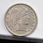 1892-O Barber Quarter - Unc Details, Harsh Clean (#57610-L)