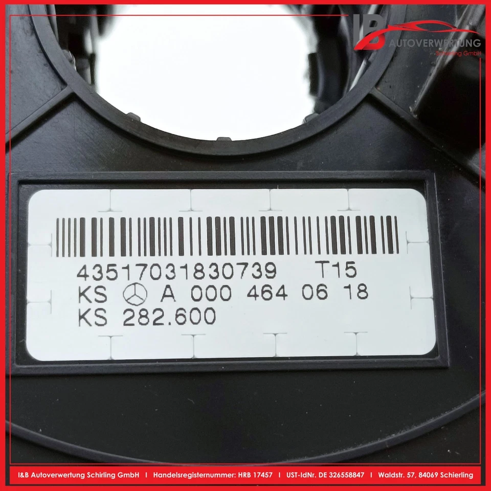 MERCEDES BENZ CLASE C BERLINA W203 C220 CDI anillo abrasivo muelle enrollable A2095400145 Foto 3 de 4