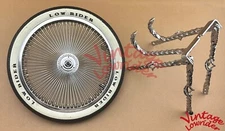 VINTAGELOWRIDER 20" CAGE TWISTED CHROME CONTINENTAL KIT W/ORIGINAL LOWRIDER TIRE