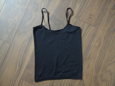 ESPRIT EDC ** BASIC LADIES SHIRT - BLOUSE - TANK TOP SIZE 40 M BLACK - TANK TOP