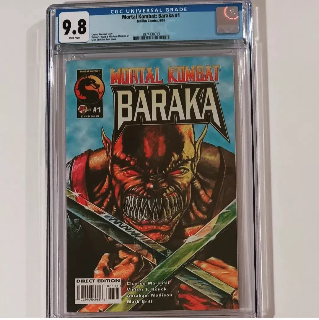 Baraka # 1 NM 1st Print Malibu Comic Book Mortal Kombat Scorpion