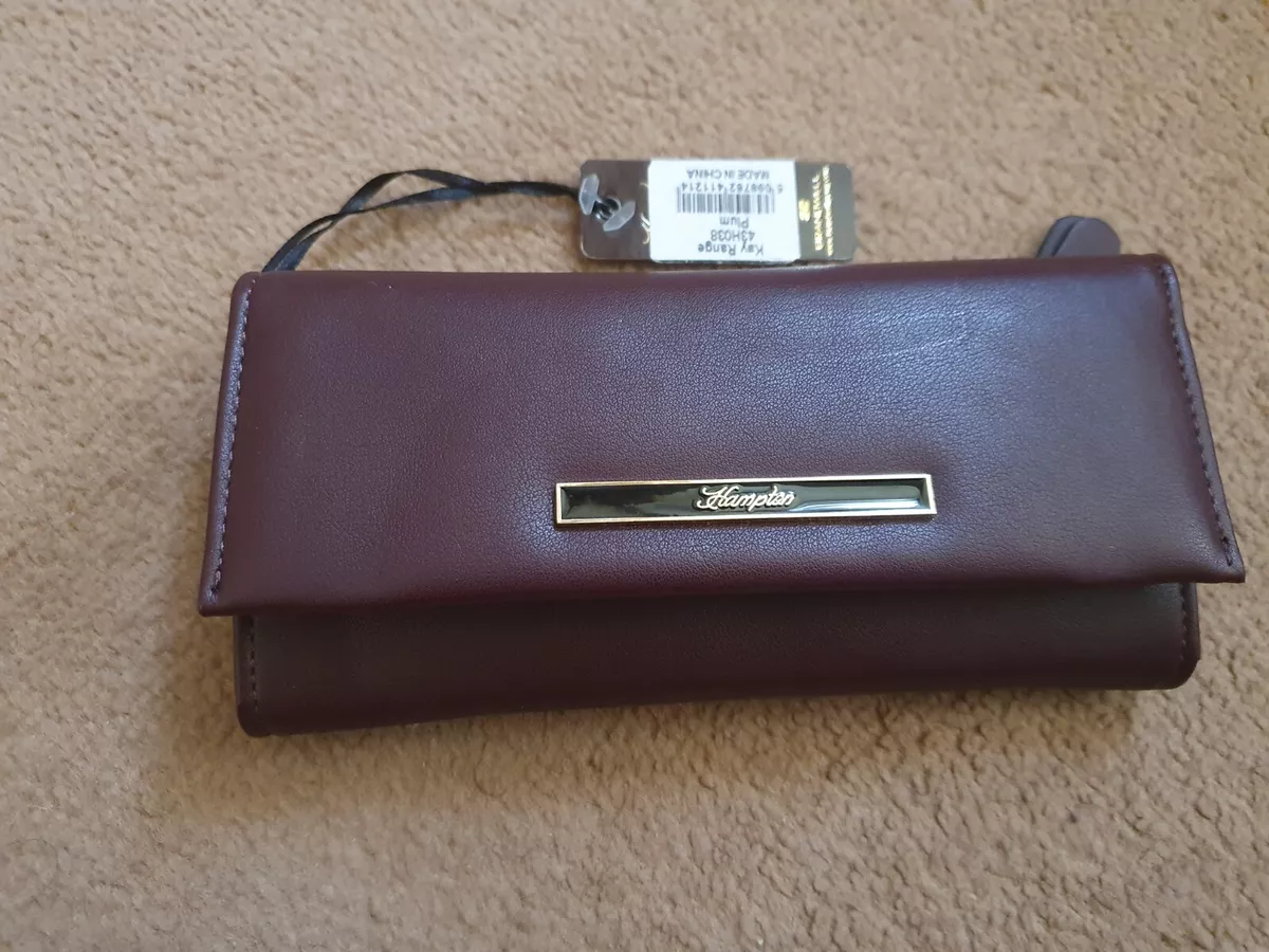 NEW Next Ladies Wallet Purse PLUM PURPLE PATENT Colour by Hampton ideal gift