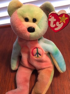 peace beanie baby tag errors