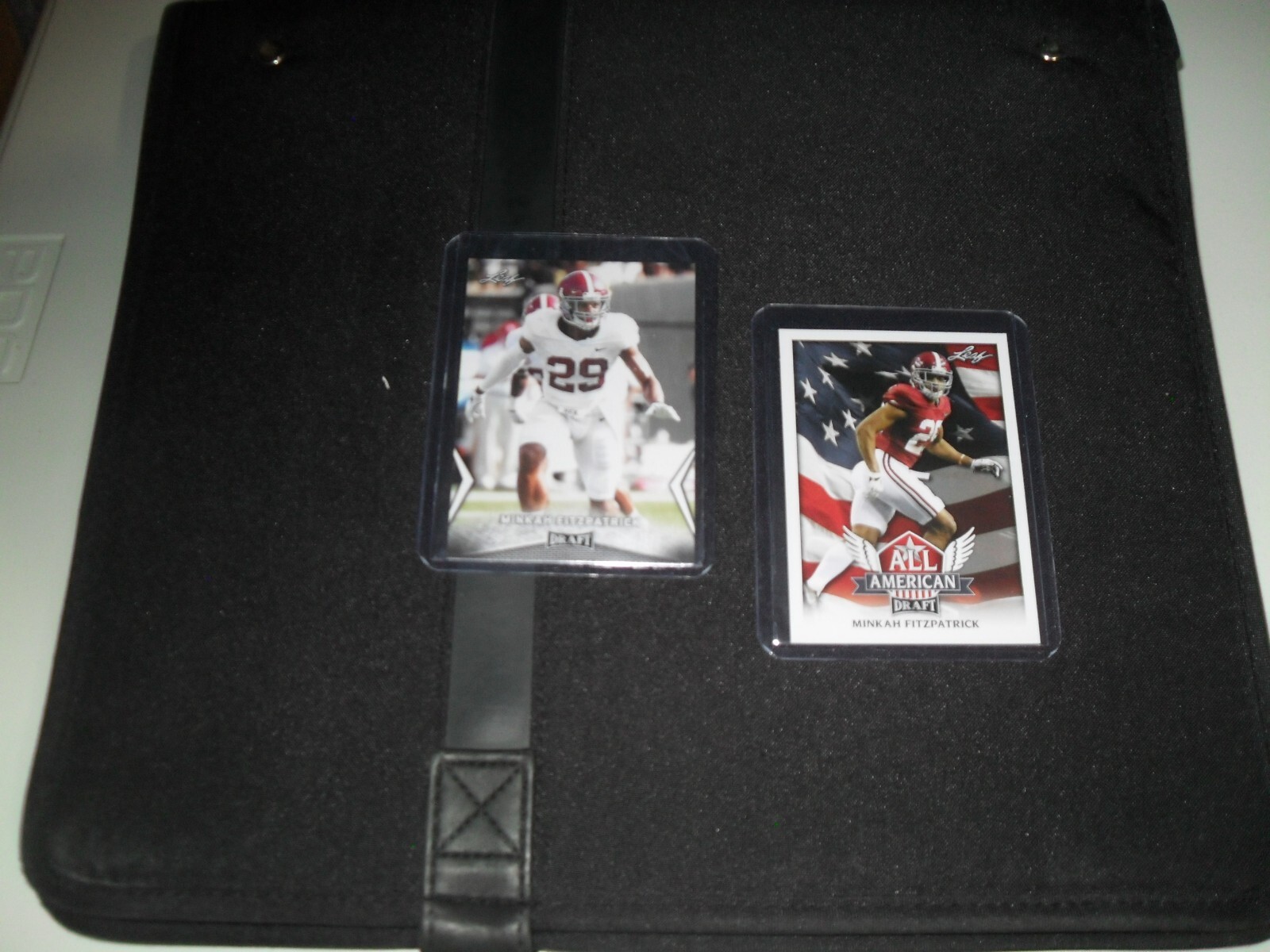 2018 LEAF DRAFT FOOTBALL MINKAH FITZPATRICK 2 CARD LOT 43& AA-10