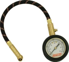 Mid USA 57918 CruzTools Tire Pressure Gauge 0-60 PSI 10" Hose Motorcycle Auto