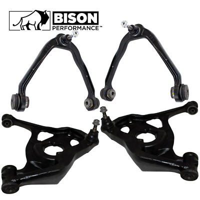 #ad #ad Bison Performance 4pc Front Upper amp; Lower Control Arms Kit For Chevrolet GMC RWD $191.95