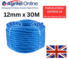 Strong Rope Blue Polypropylene 12mm x 30m