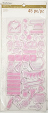 Recollections Creative Year Clear Stamps - CELEBRATIONS - 45 pcs