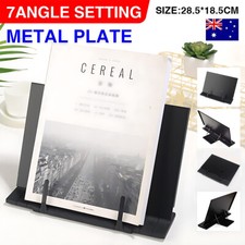Portable Steel Book Stand Reading Desk Holder Tilt Adjustment Holder Bookstand