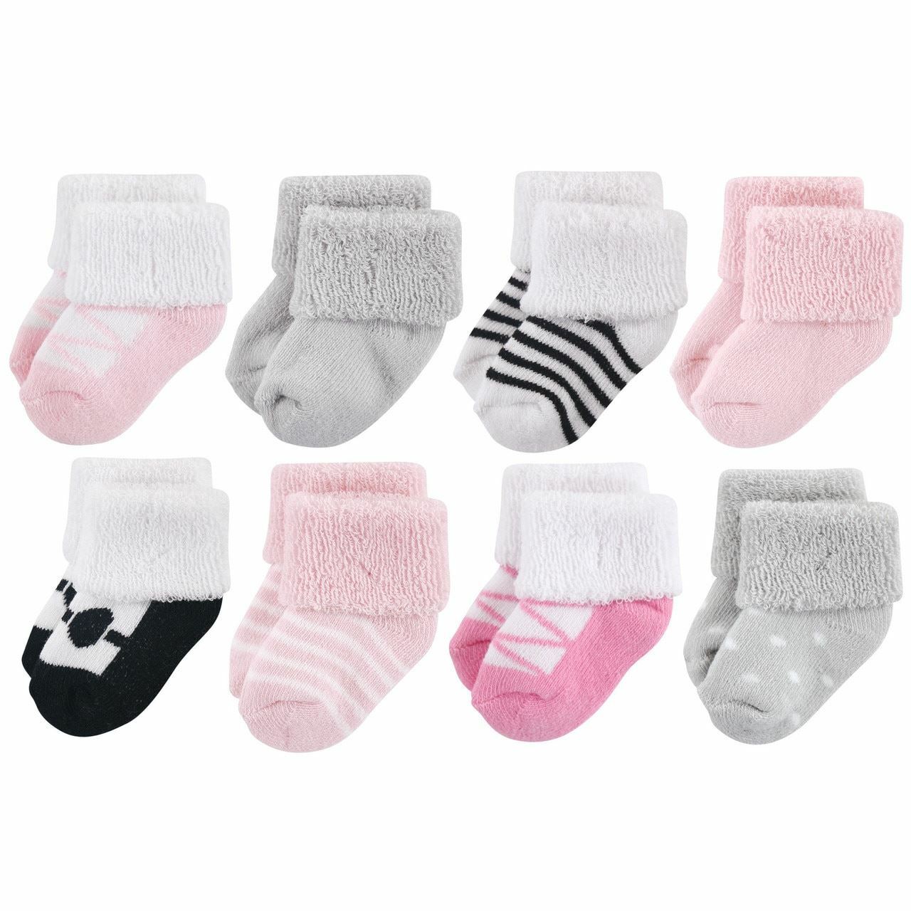 Luvable Friends Baby Socks, 8-Pack, Ballet