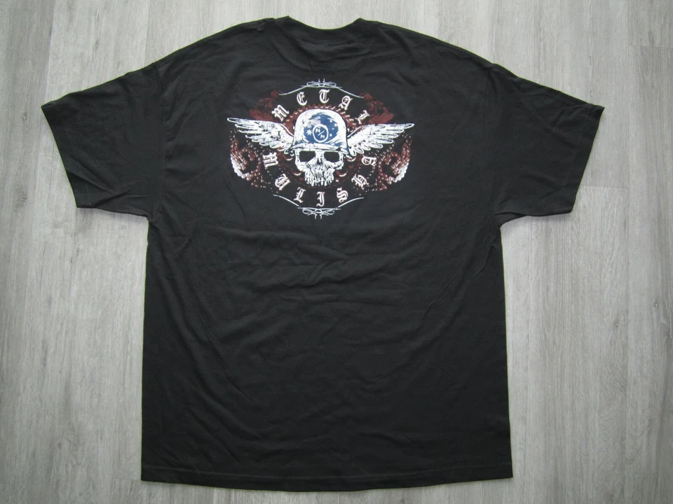 NUEVA CAMISETA MULISHA METAL ANTIGUO STOCK ADULTO XXL 2XL OG FMX FREESTYLE NEGRA Foto 4 de 4