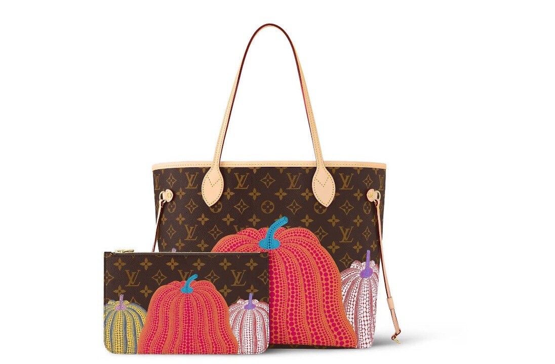 NIB Louis Vuitton LV x YK Neverfull MM Pumpkin Print M46468 NIB Louis Vuitton LV x YK Neverfull MM Pumpkin Print M46468