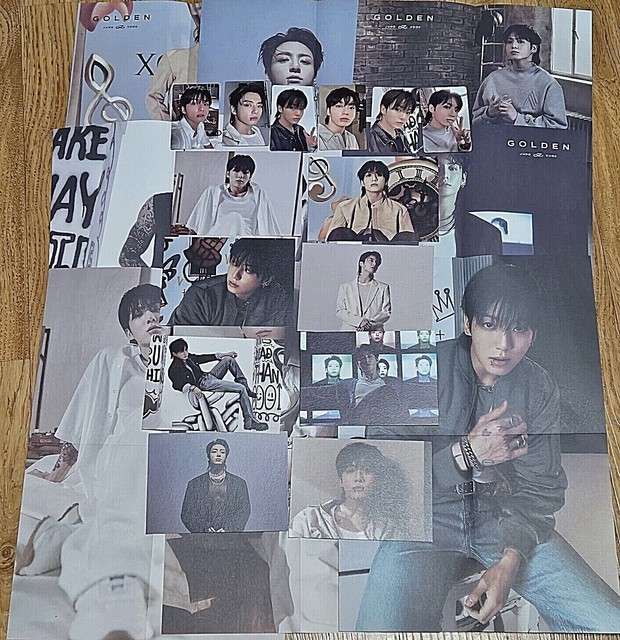 BTS JUNGKOOK 1ST SOLO ALBUM GOLDEN ALBUM ORIGINAL PHOTOCARD & POSTCARD & POSTER