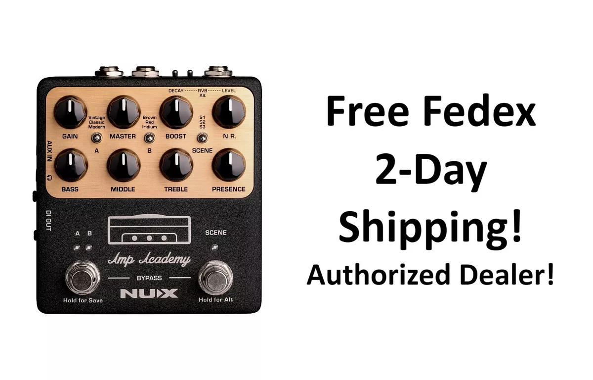 New NUX NGS-6 Amp Academy Amp Modeler Guitar Effects Pedal