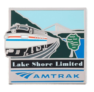 Amtrak Collector Edition Lake Shore Limited FL9 Die Struck Enamel Nickel Pin