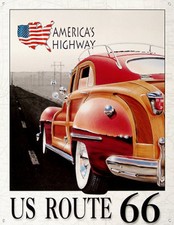 USA Route 66 Schild 30 x 40 groß USA Amerika Oldtimer Vintage 50er Poster *247