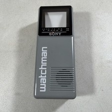Vintage Sony Watchman FD-10A Flat Black White TESTED TURNS ON