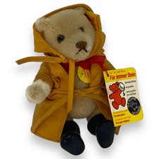 Vintage Steiff Original Teddy Bear 0203/14 Mohair Jointed 4 1/2 1980S Germany