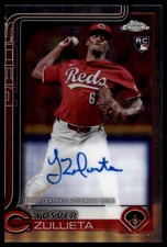 Yosver Zulueta Rookie Autographs 2025 Topps Chrome Cincinnati Reds #RA-YZ
