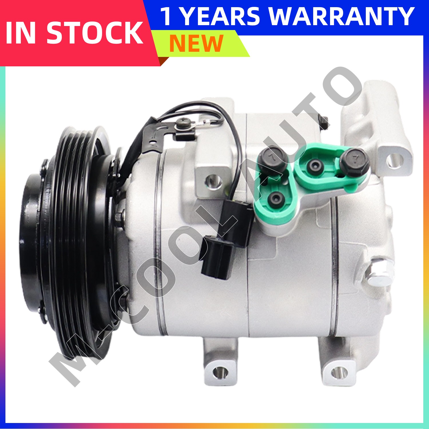 AC Compressor & AC Clutch For Hyundai H-1 Van Porter II H-100 97701-4E330
