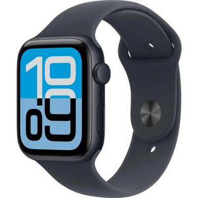 Apple Watch SE 3 GPS 44 Smartwatch Mitternacht (140-190 mm) Fluorelastomer