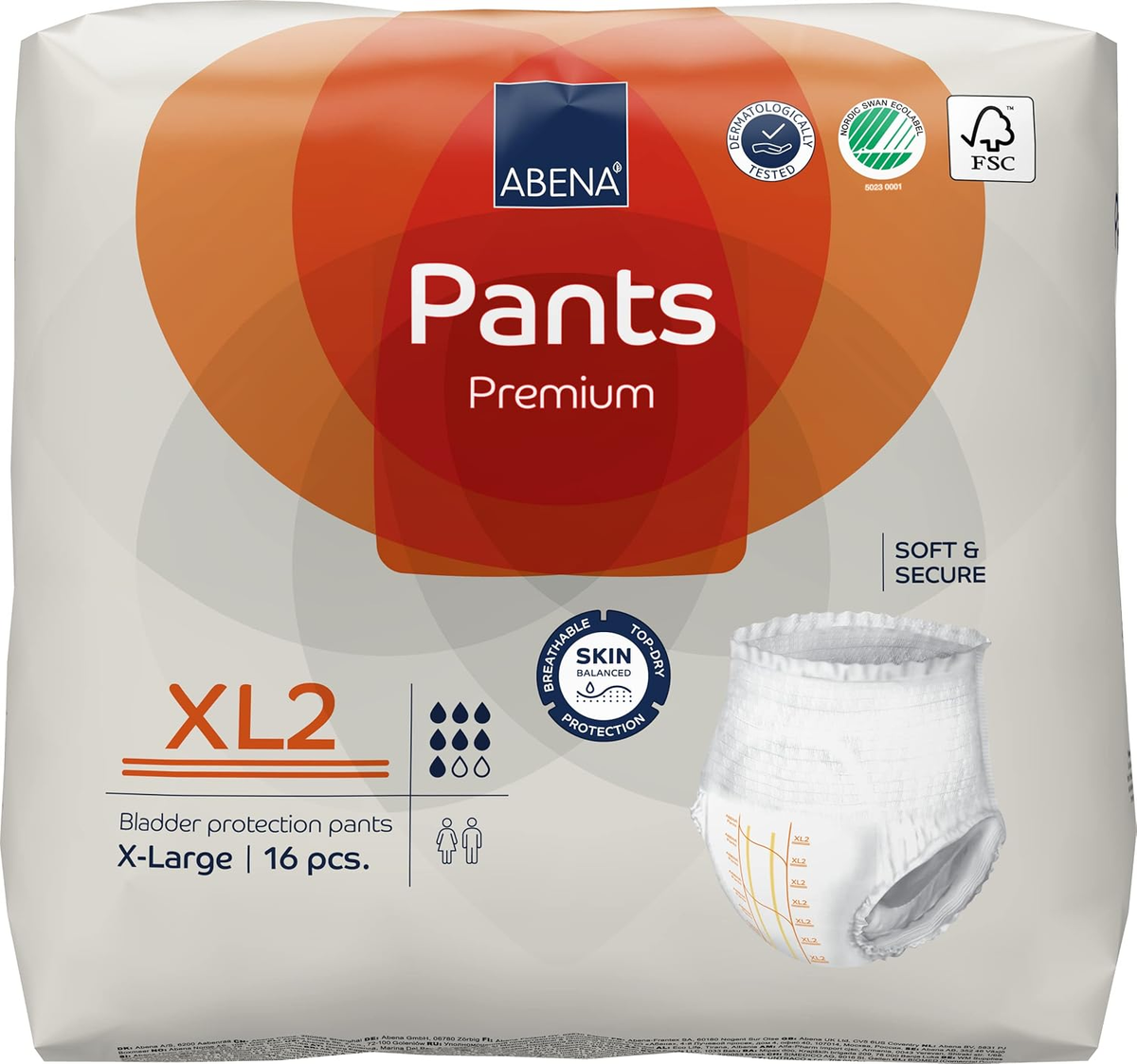 Abena 96 Pack Pants Premium White Unisex XL2 Incontinence Pants | eBay