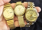 3 Vintage Men's Wristwatch Gruen & Elgin Estate Fresh