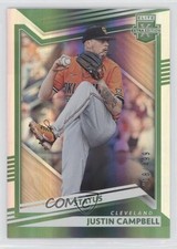 2022 Panini Elite Extra Edition Status Green 218/499 Justin Campbell #37 14bn