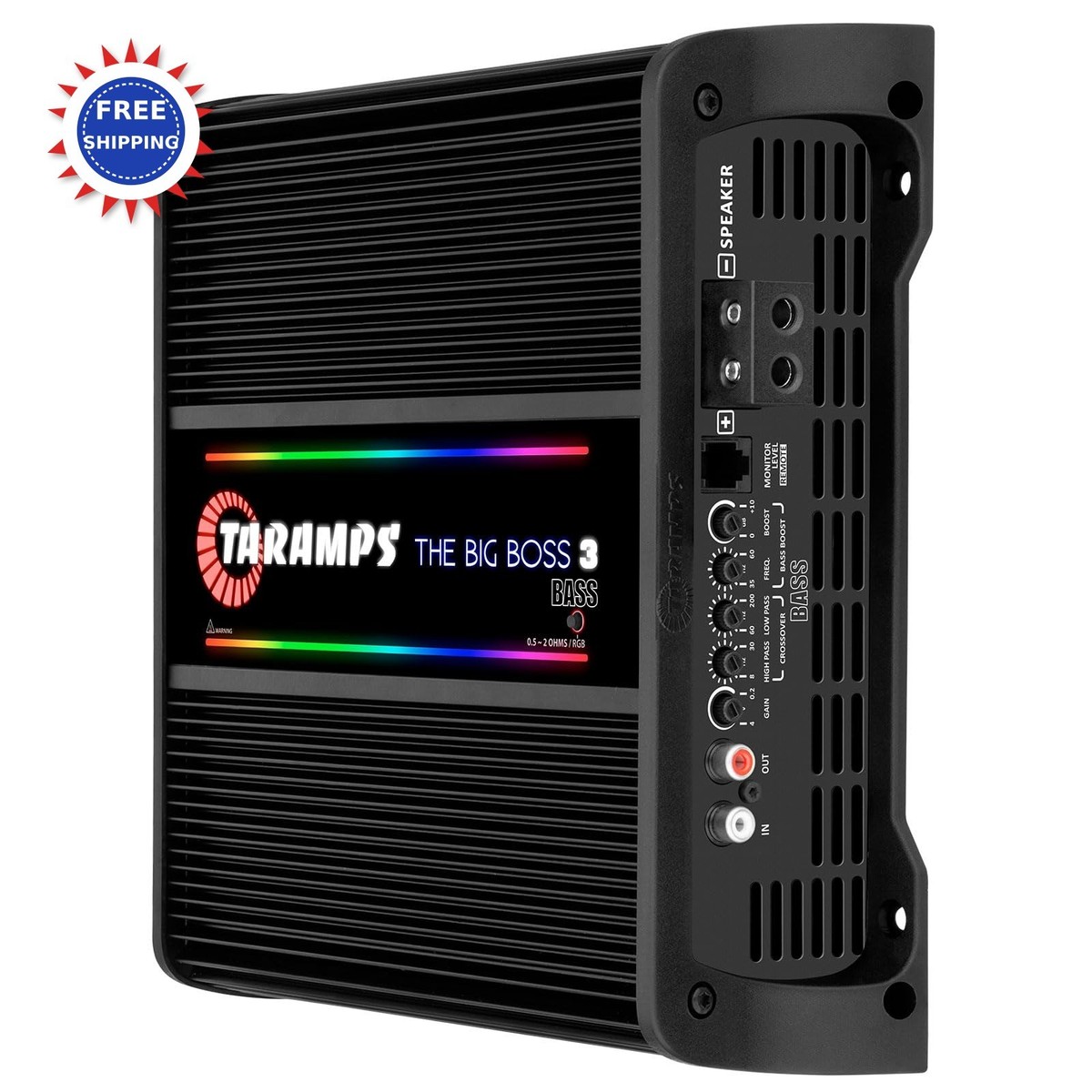 Taramps The Big Boss 3 Bass Black Amplifier 3000 Watts RMS Ohms