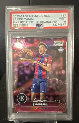 2023-24 Topps Stadium Club Chrome Uefa Champions League - Lamine Yamal #27 Pink