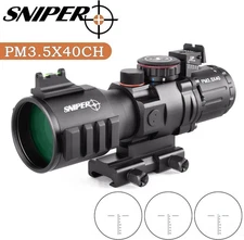 Sniper PM3.5X40 Prism Scope Long Eye Relief illuminated Reticle Scope Wide Angle