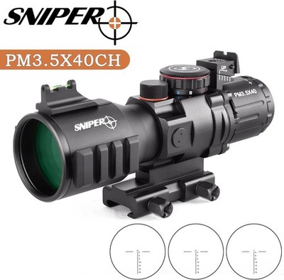 Sniper PM3.5X40 Prism Scope Long Eye Relief illuminated Reticle