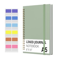 Spiral Notebook, Hardcover Notebook for School  Work, Lined Journal Notebook...