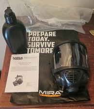 NEW! MIRA CM-6M Tactical Gas Mask Full Face Respirator Canteen Storage Bag