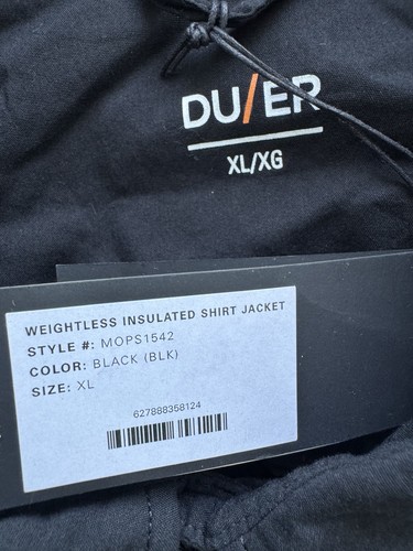 Chaqueta aislante sin peso DUER DU/ER XL negra - Imagen 4 de 4
