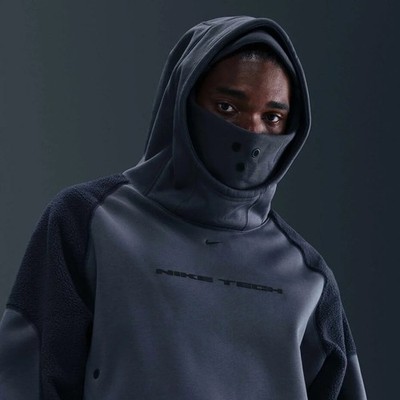 Nike Tech ボレアス MEN Size XL NIKE TECH BOREAS MENS OVERSIZED HOODIE 2025 DARK BLUE