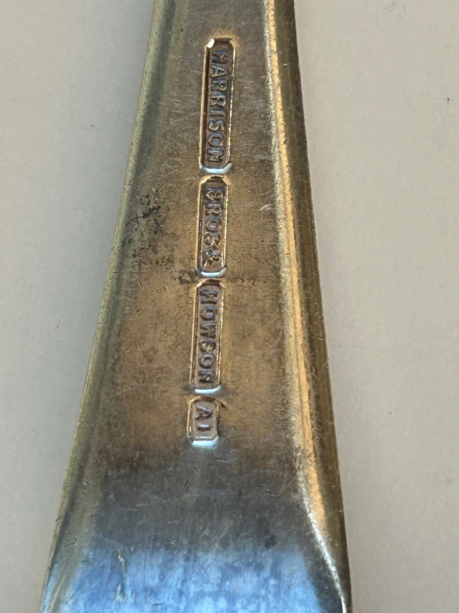 Pair Silver Plate Dessert Spoons Harrison Bros & Howson Sheffield A1 Quality