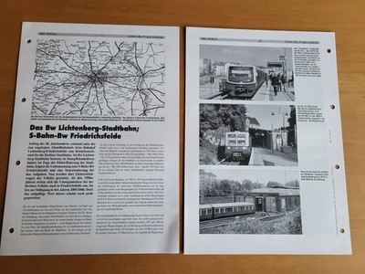 Deutsche Bahnbetriebswerke - RBD Berlin - S-Bahn-Bw Friedrichsfelde / 20 Seiten
