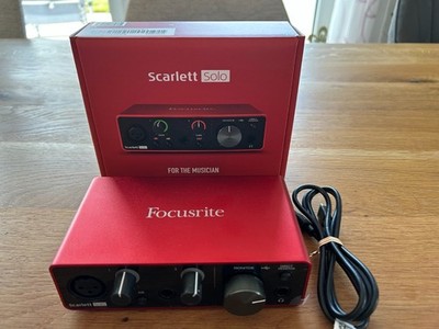 Focusrite Scarlett Solo 3. Gen USB-Audio-Interface - neuwertig