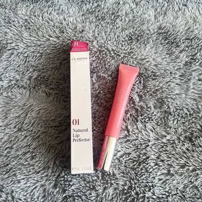 Clarins Natural Lip Perfector in 01 Rose Shimmer 12ml